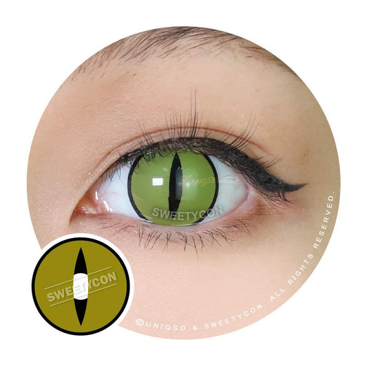 Sweety Crazy Lens Yellow Demon Eye Black Slit