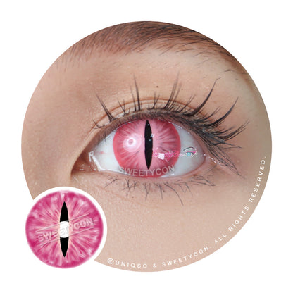 Sweety Lens Pink Demon Eye / Cat Eye (New)