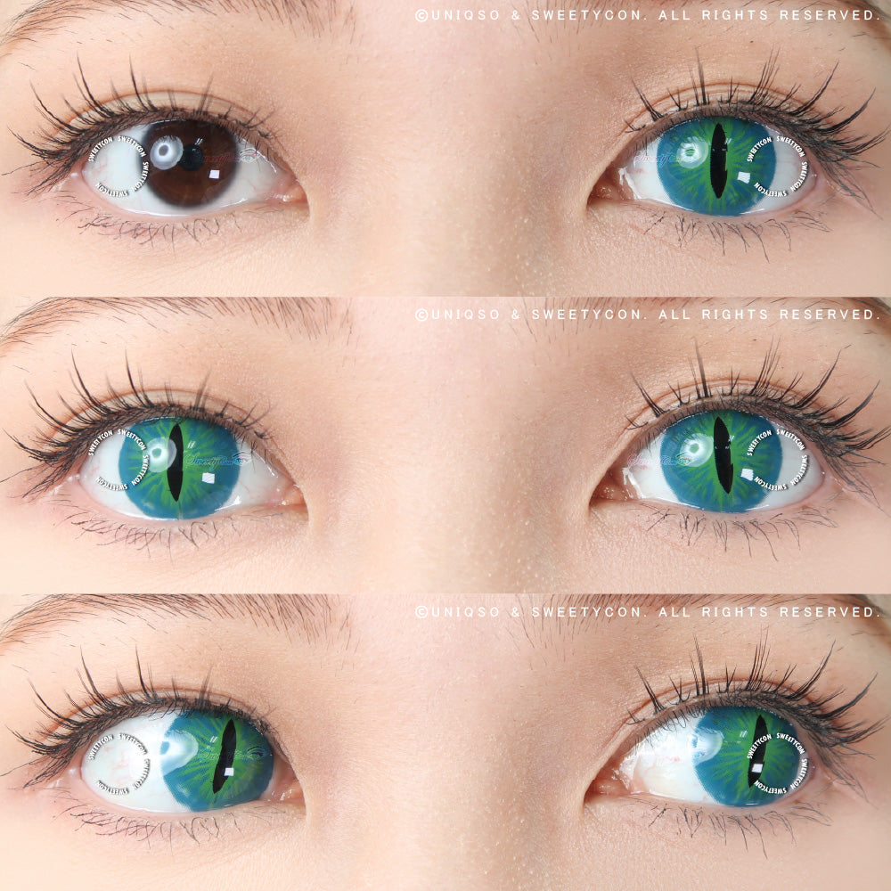 Sweety Crazy Dark Green Demon Eye / Cat Eye (New)