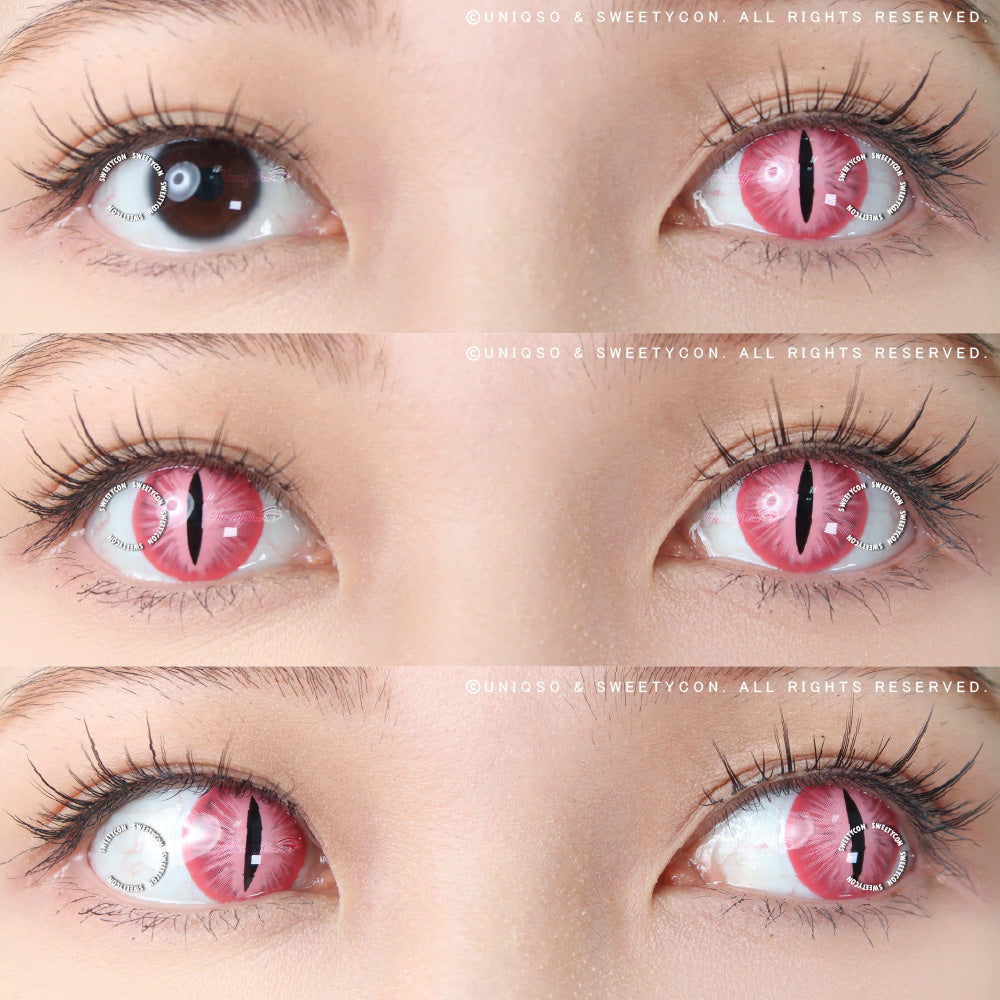 Sweety Lens Pink Demon Eye / Cat Eye (New)