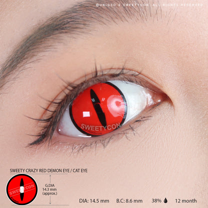 Sweety Crazy Lens Red Demon Eye