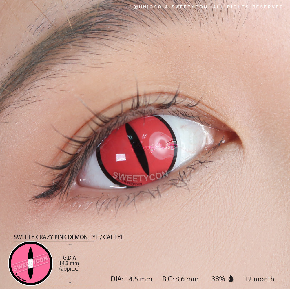 Sweety Crazy Lens Pink Demon Eye