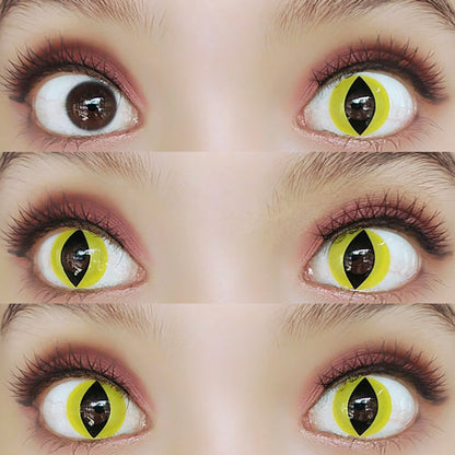 Sweety Crazy Yellow Cat Eye