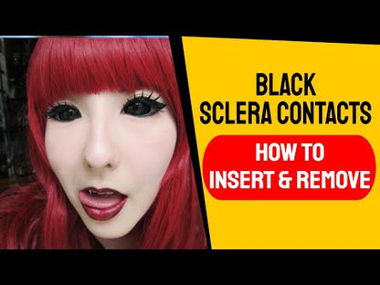 Sweety Black Sclera Lens Sabretooth/Blackout/Black