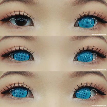 Sweety Mini Sclera Cyan Mesh Rim - 17mm